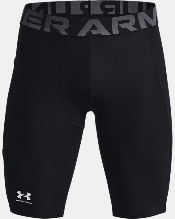 Men's HeatGear® Pocket Long Shorts in Black image number 5